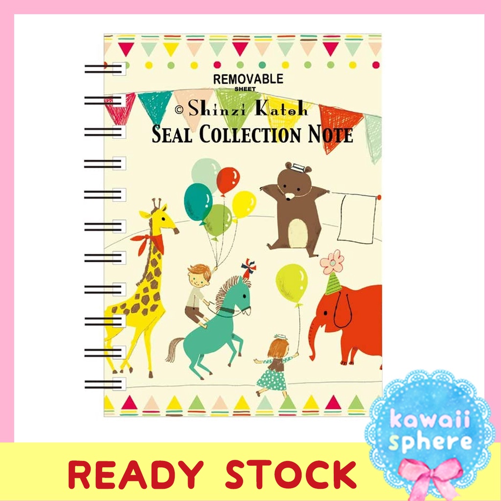 

Sticker Album Shinzi Katoh | Seal Collection Note Circus | Album Stiker Import Jepang