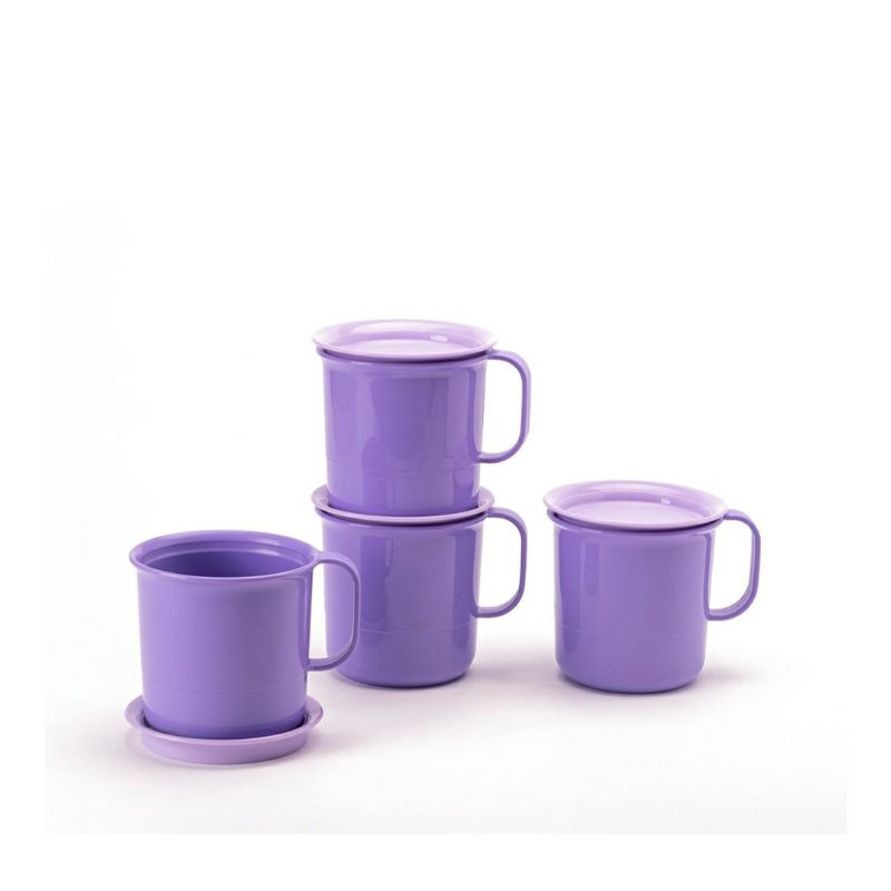 Mug ungu Tupperware (gelas Tupperware)