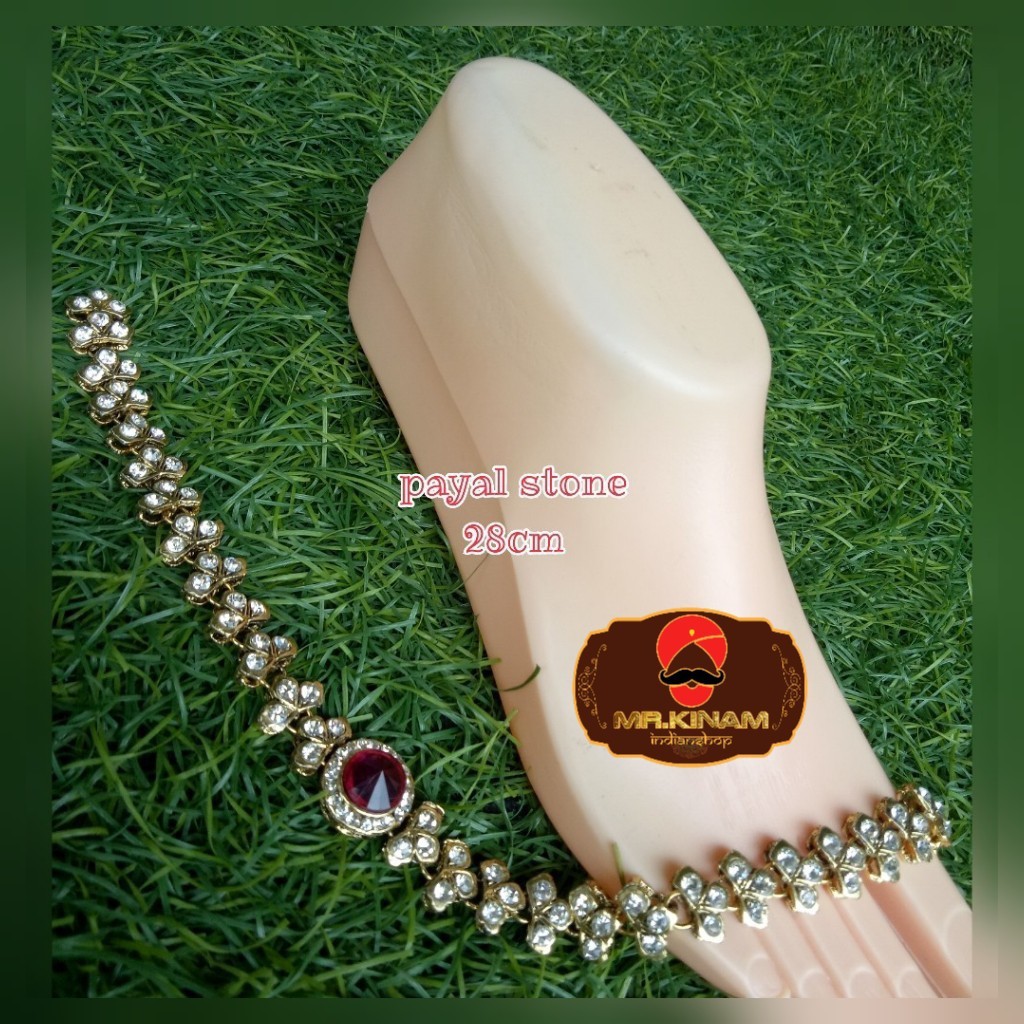 PAYAL DEWASA [PINK STONE] | GELANG KAKI INDIA