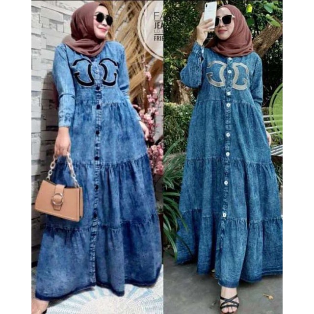 gamis jeans wash