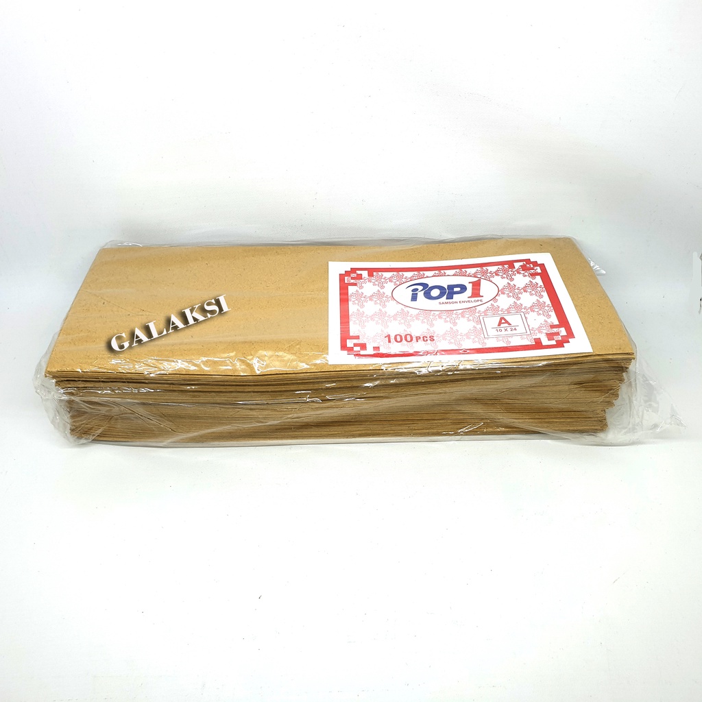 

AMPLOP COKLAT SAMSON A 10X24 CM (100 LBR)