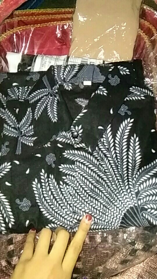 Ready 5 Warna Termurah Nayaka Batik - Batik Couple Dinda Slendang Padi Putih Atasan Tille