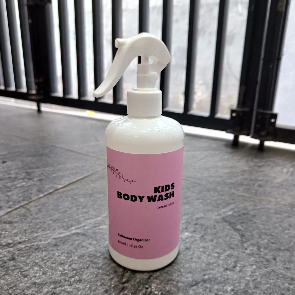 WHIT-203 Refill Bottle Botol Pump PUTIH PINK Pastel Minimalis Aesthetic Botol Sabun Mandi Cuci Piring Dapur 500 ml