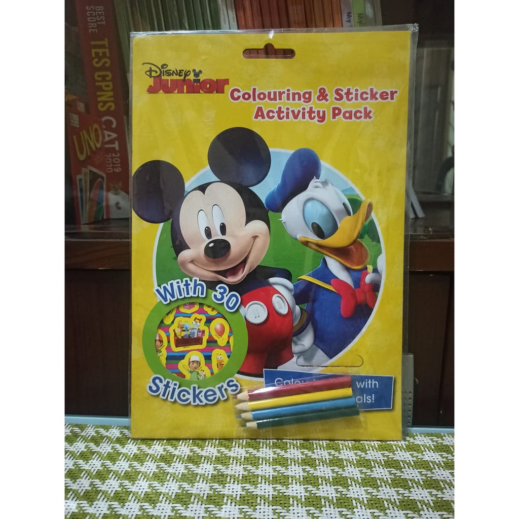 

disney junior colouring n sticker activity book