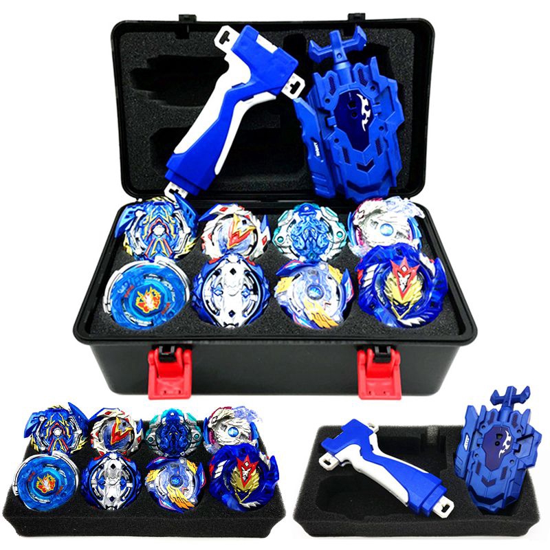 【Spot goods】8pcs Gyro Burst Beyblade Set With Launcher Portable Storage Box Kids Gift Toy