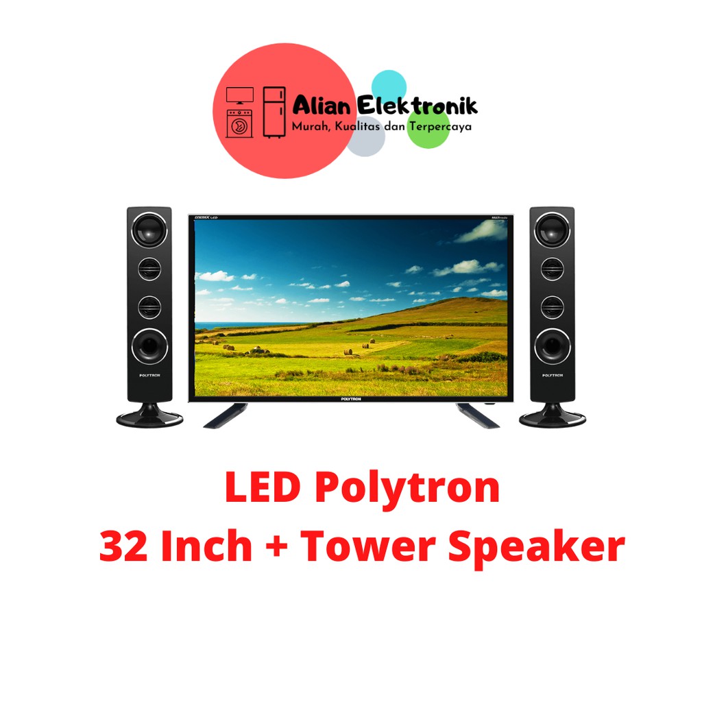 LED TV 32Inch Polytron PLD-32T1850 CinemaX Free Ongkir Depok