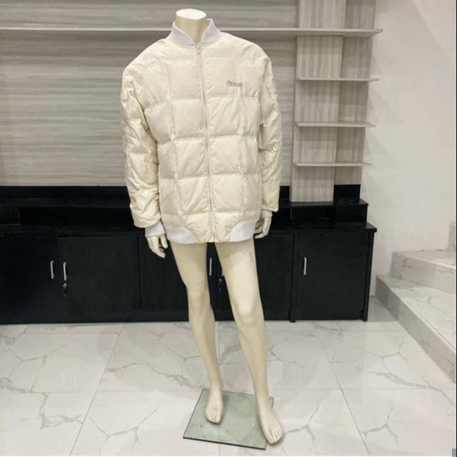 Coat Pria Bulu Angsa White