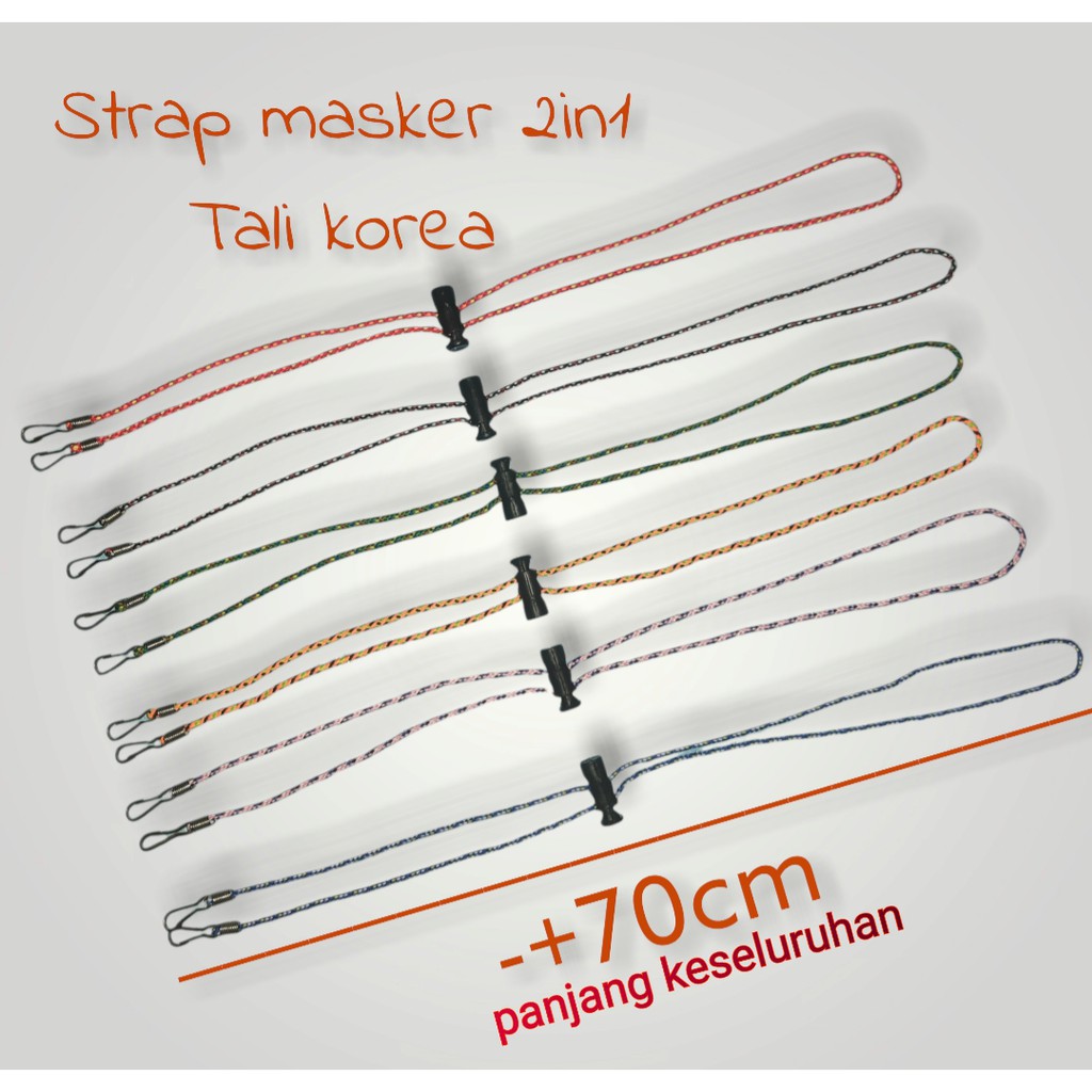 Strap masker korea 2in1