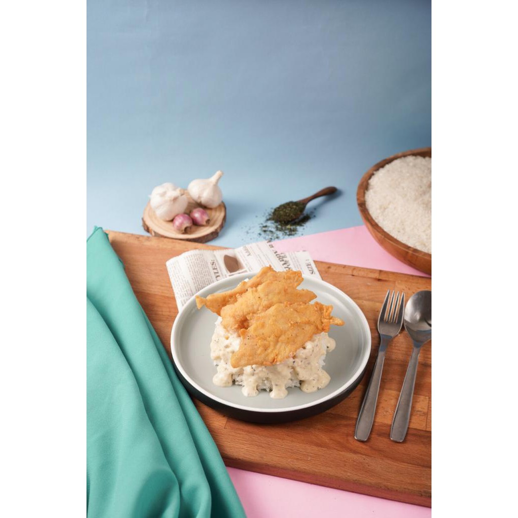 Carbonara Rice Crispy Chicken