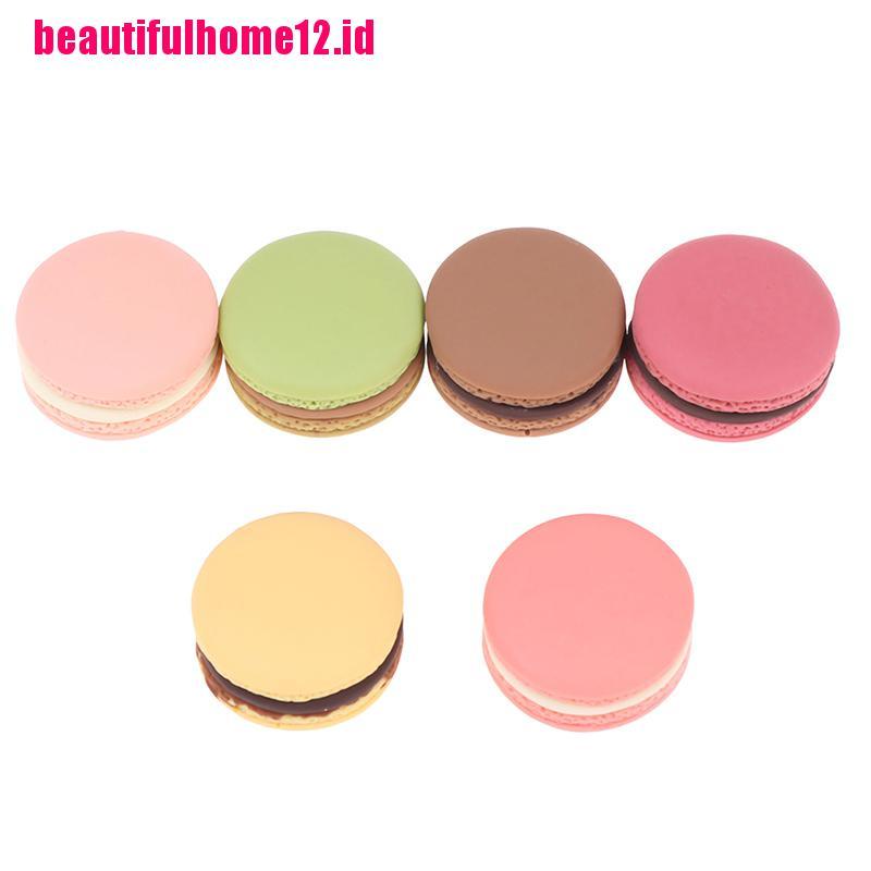 10pcs / Set Mainan Miniatur Macarons Untuk Aksesoris Rumah Boneka 1 / 12