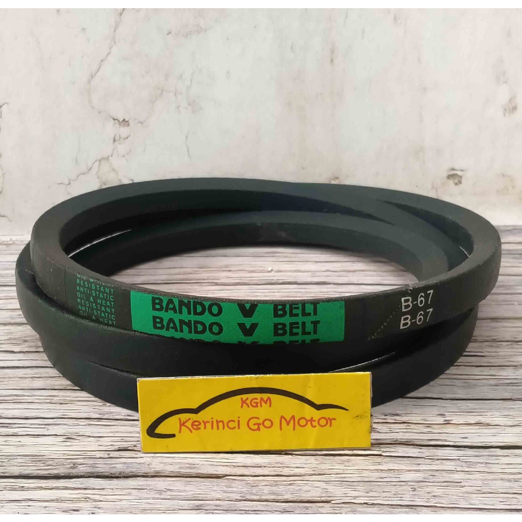 BANDO VAN BELT B-67 V BELT TALI KIPAS B67 FAN BELT VANBELT POLOS B-67