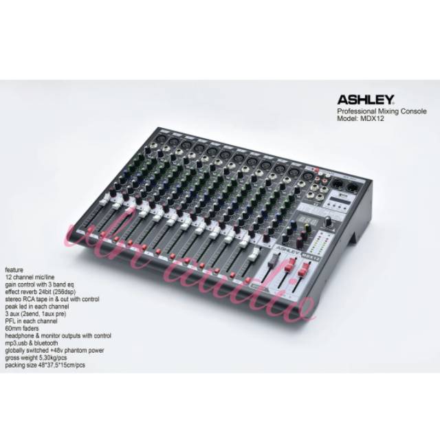 Mixer audio ASHLEY MDX12  MDX 12 ORIGINAL