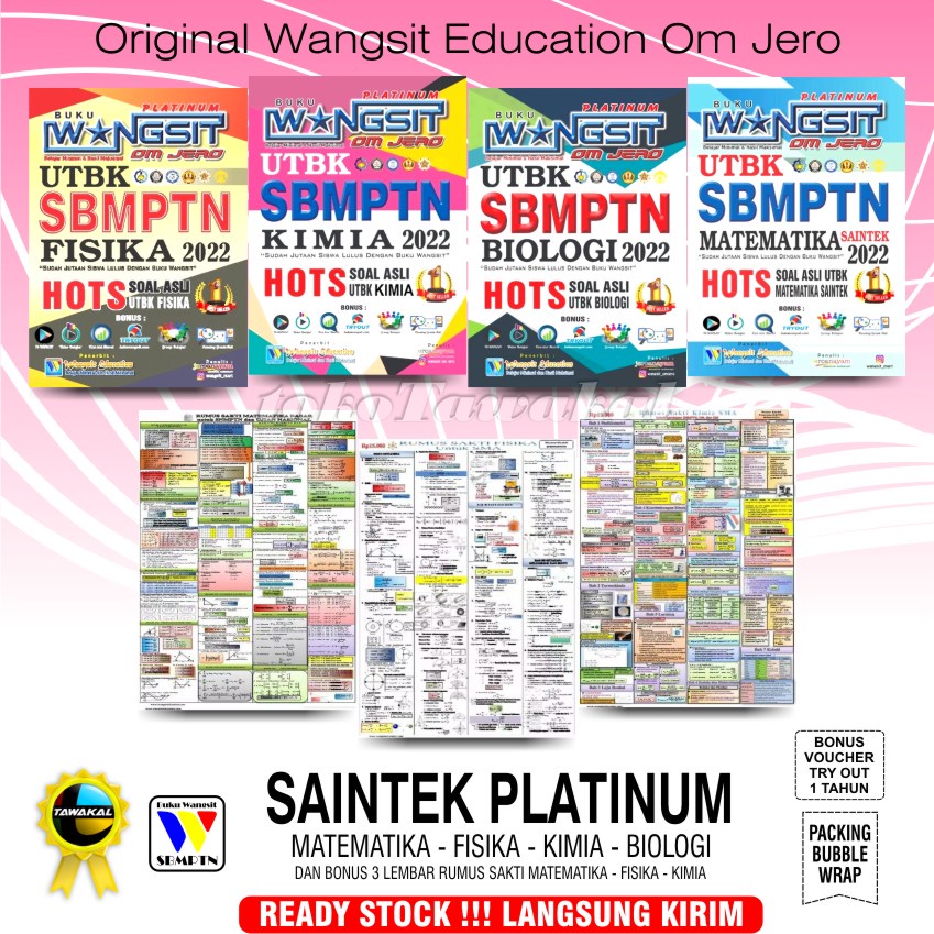 Buku Wangsit 2022 / UTBK SBMPTN 2022 / SAINTEK PLATINUM