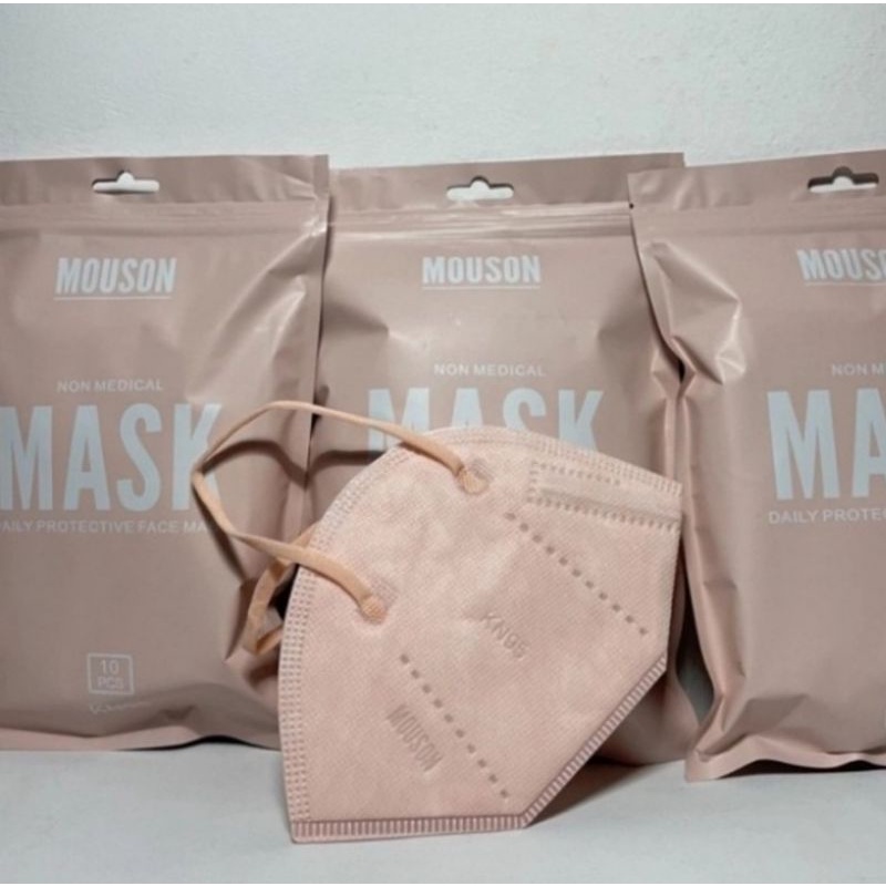 MASKER MASK MOUSON KN95 NUDE PINK LIMITED