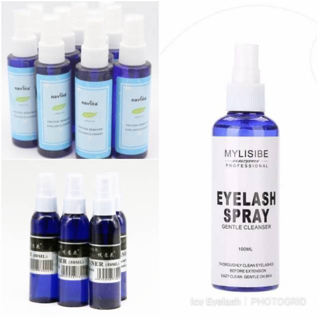 Cleanser eyelash extensions / Navina / Mylisibe / Lucky Flower / Sunflower Cleanser pembersih bulu mata sebelum di lakukan eyelash extensions agar bulu mata tahan lama dan kuat