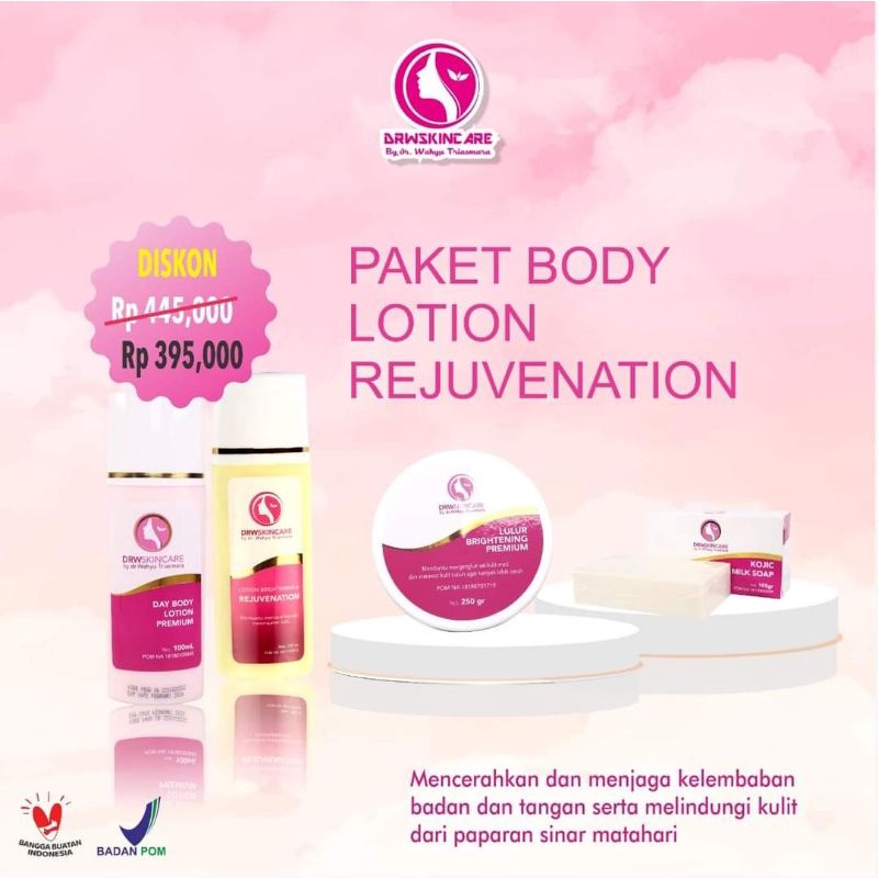 DRW SKINCARE PAKET BODY LOTION /PEMUTIH BADAN/BODY CARE/WHITENING