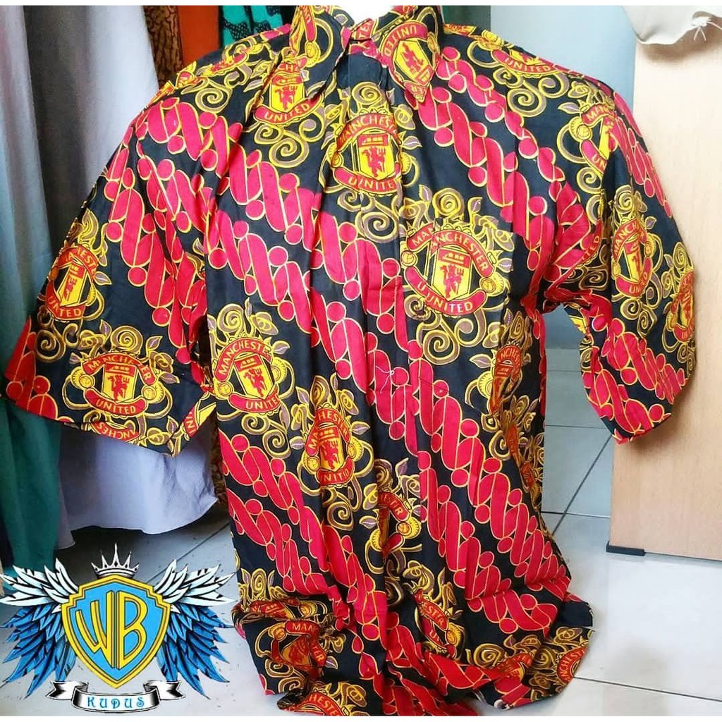 Kemeja Batik Bola Manchester United MU