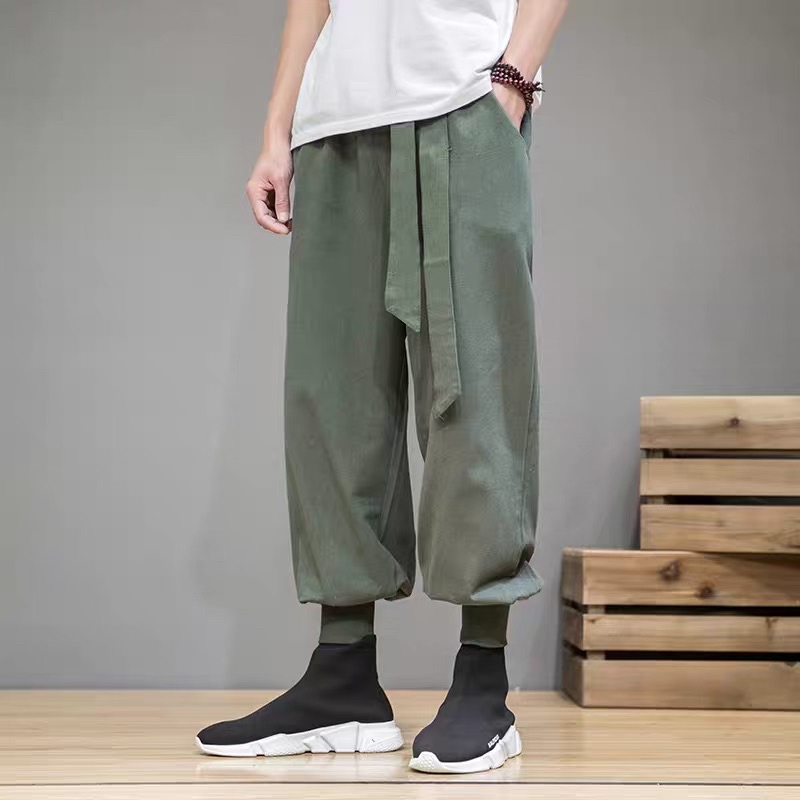 CELANA HAREM JOGGER LINEN IMPORT PRIA JEPANG HARAJUKU BIG SIZE M-5XL JY17 ORIGINAL