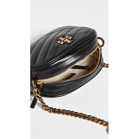 Tory Burch Kira Chevron Small Camera Bag Black