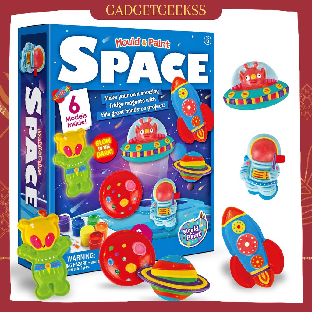 Set Melukis 3D Planet Luar Angkasa Mainan Outer Space Edukasi Anak DIY