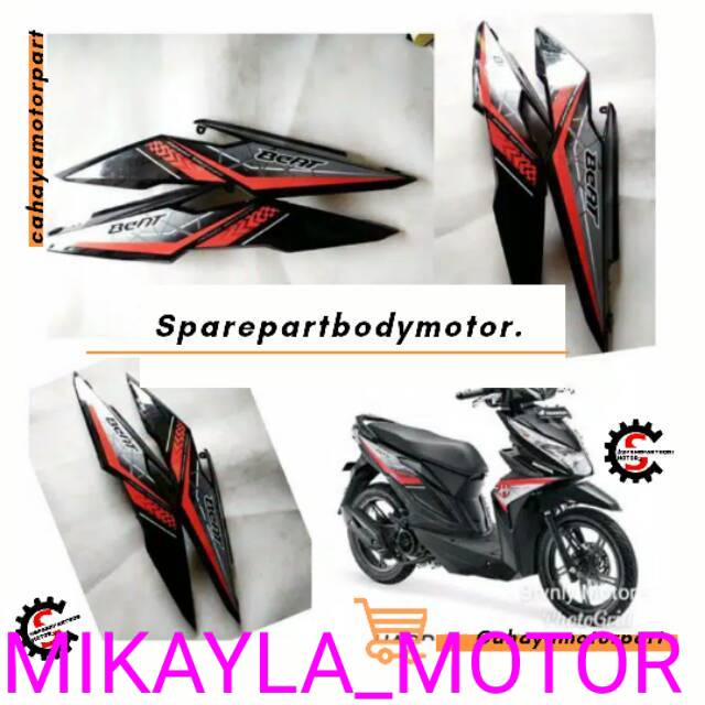 Cover Body Belakang Honda beat New / beat Streeat - Bonus striping Full body