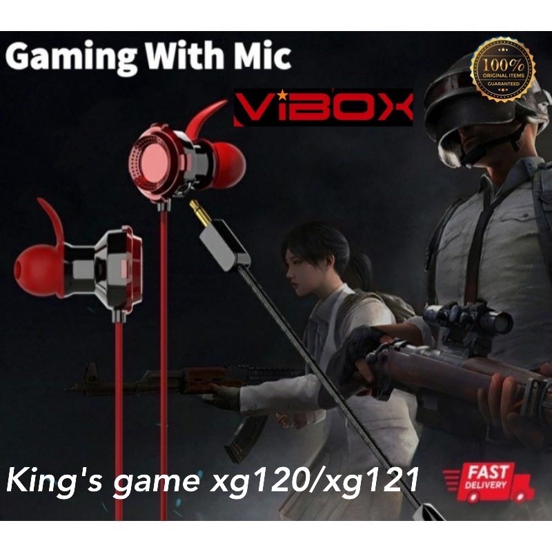 PROMO HEADSET GAMING XG120/XG121 BY VIBOX EARPHONE