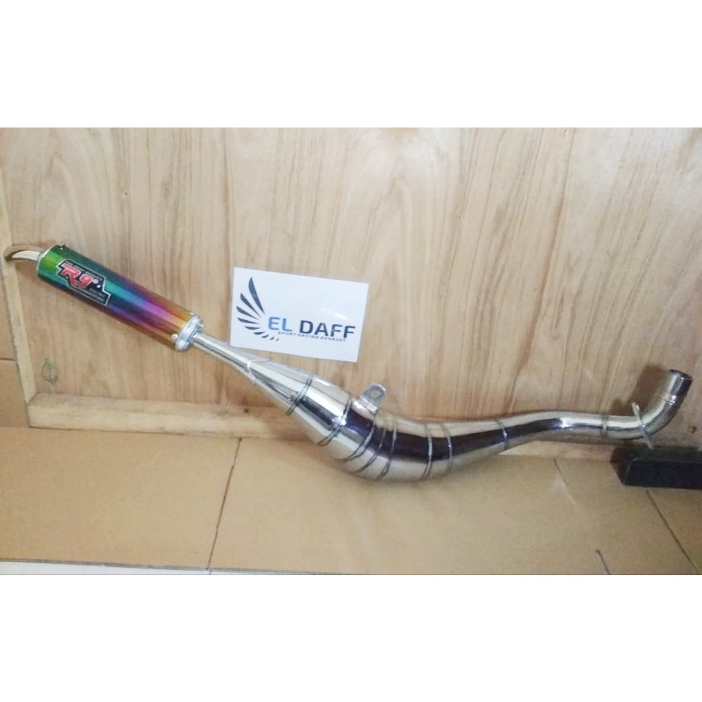 Knalpot FIZ R Kolong BM Power Chrome Pelangi Racing Suara Garing Motor F1Z FIZR