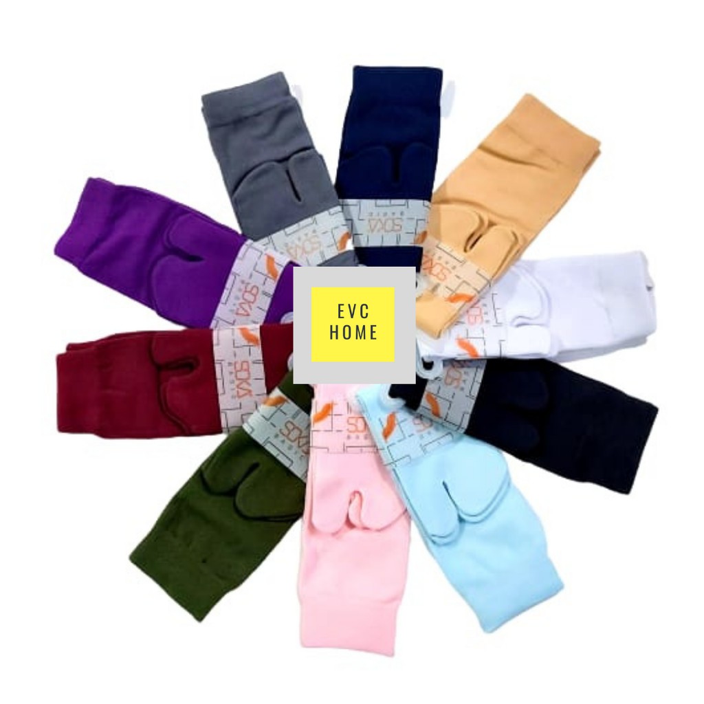EVCHOME Kaos Kaki Soka Jempol M Basic - Kaos Kaki muslim - Kaos kaki wanita - Original
