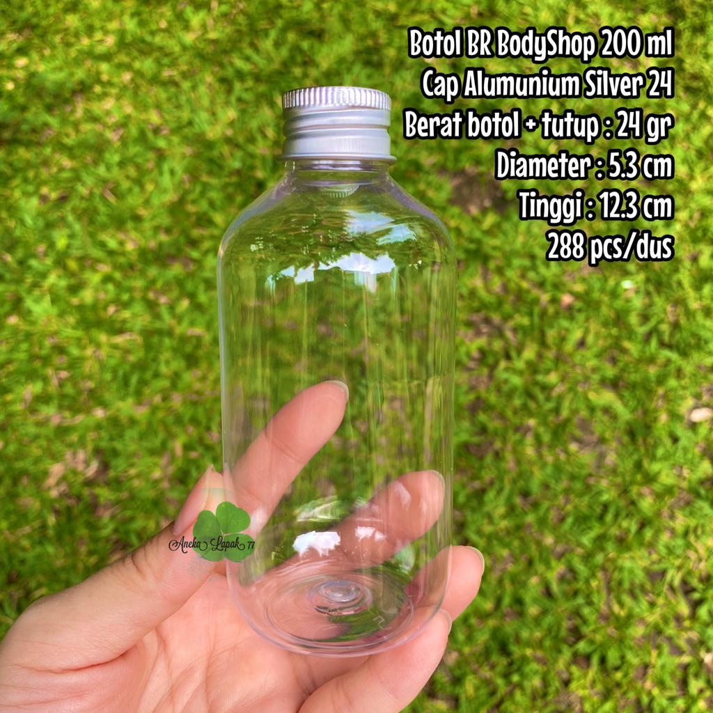 Botol BR ALUMUNIUM Gendut 200 ml botol kemasan kosmetik 200 ml