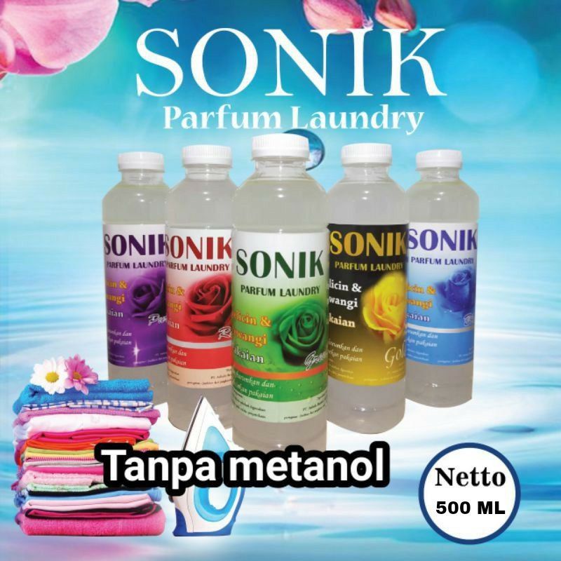 TERMURAH Pewangi pengharum pelicin baju SONIK Pakaian Laundry kemasan 500 ML