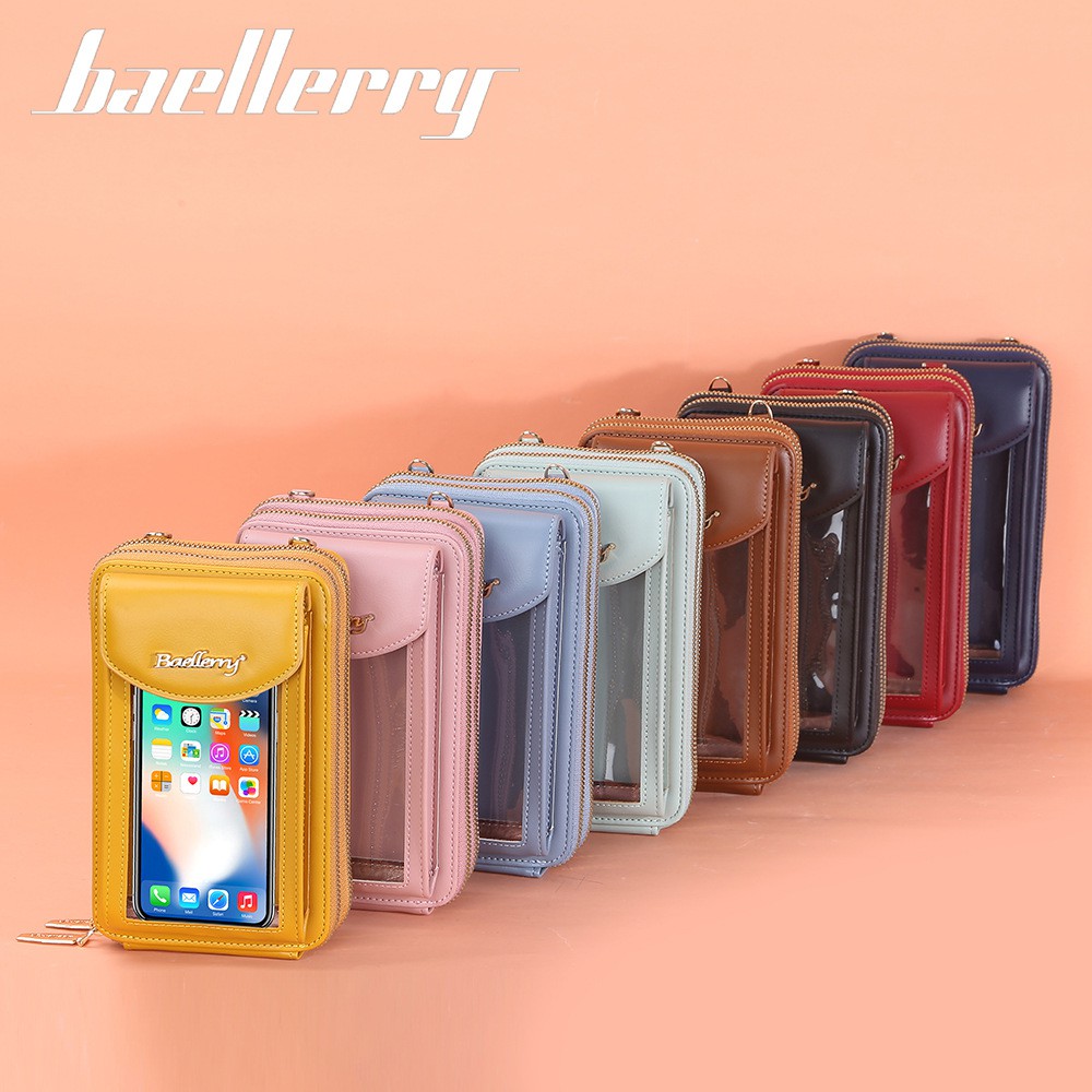 BAELLERRY N5016 Tas Selempang Wanita Dompet Panjang Wanita Dompet Handphone Sling Bag WATCHKITE WKOS