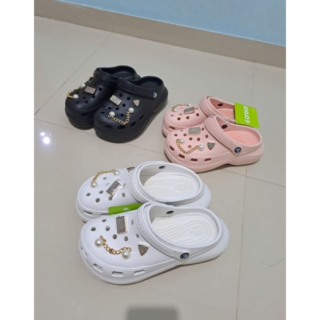 Crocs bae clog fashion / Crocs bae fashion include jibitz diamond