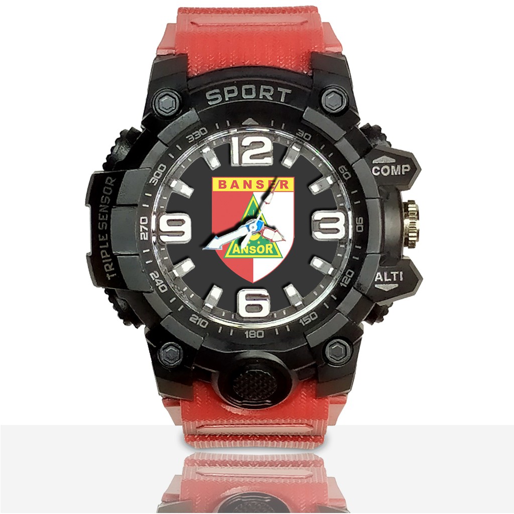 Jam Tangan Custom BANSER - ANSOR motif 1 Ruber- Water Resistant