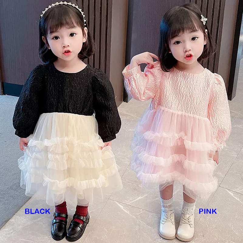 Dress Anak Perempuan Puff Sleeves