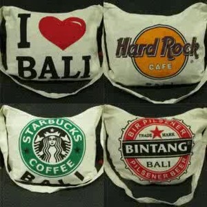 PALING MURAHHH Tas Slempang I Love Bali, Hard Rock, Starbucks, Bintang, Dll