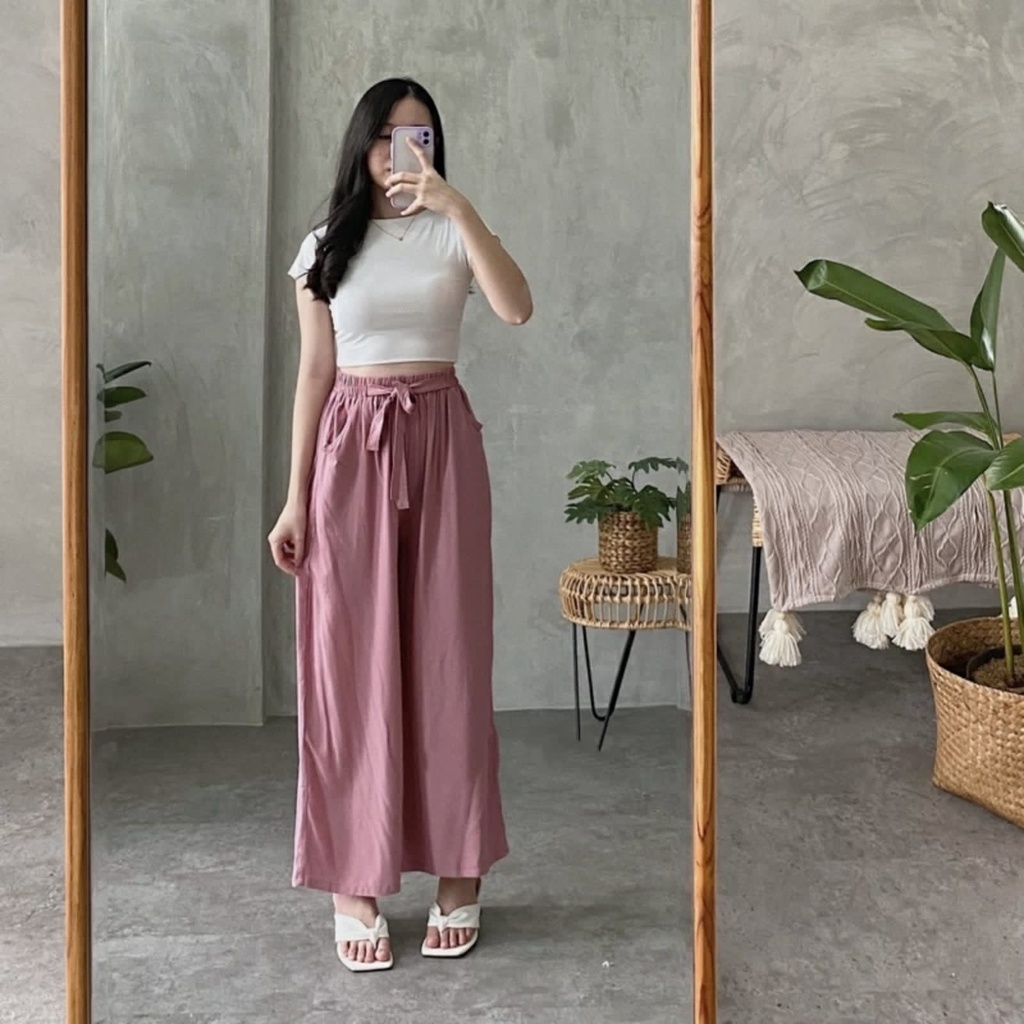 GFS LT HOME WEAR RAYON DIAMOND LOOSE KULOT HOMWE