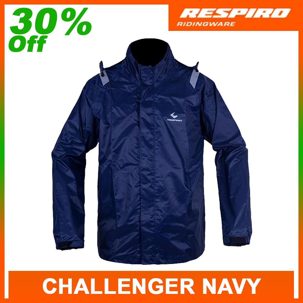 JAS HUJAN DISKON/PROMO RAIN SUIT COAT RESPIRO THE CHALLENGER R2 NAVY