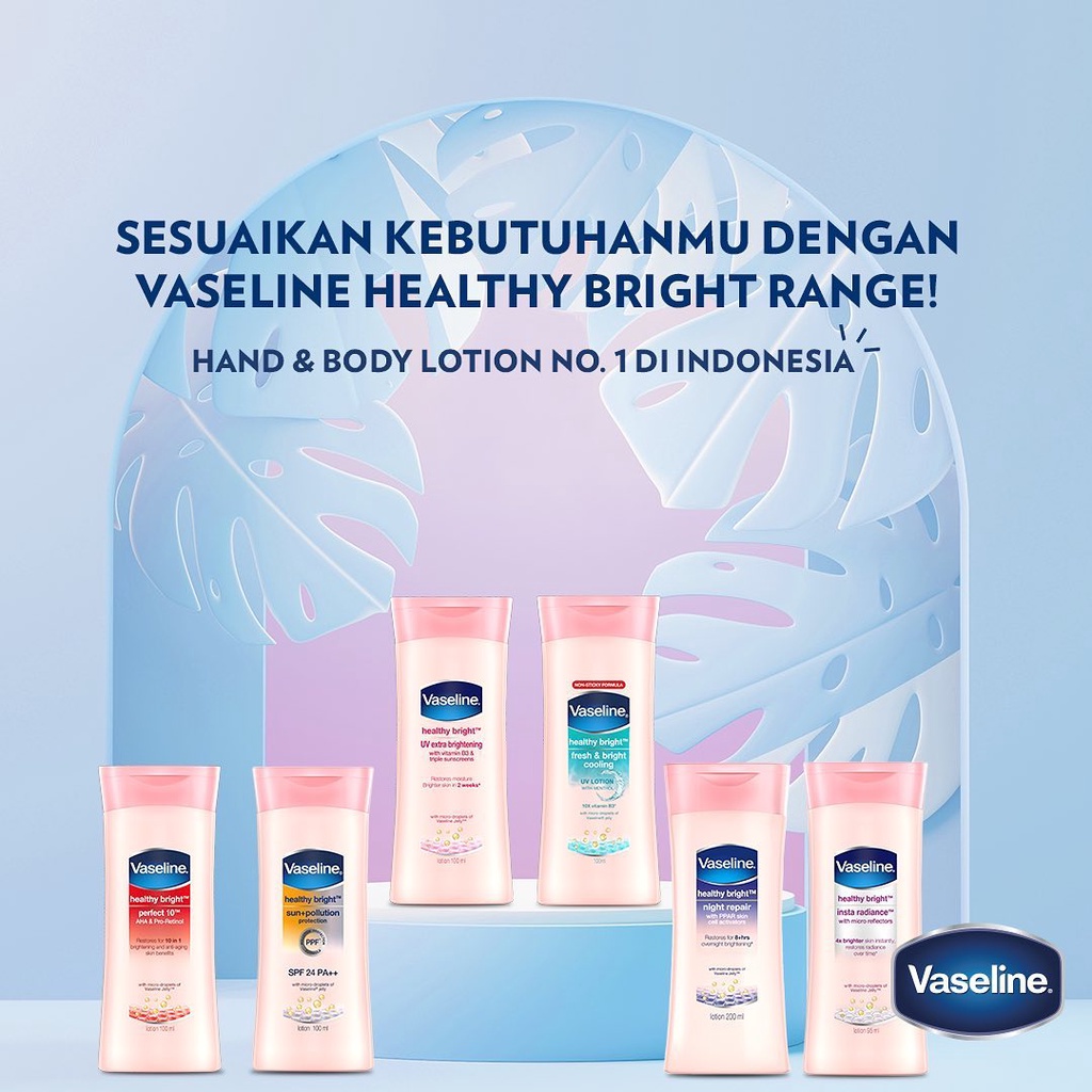 ✨LACIKOSME✨VASELINE HEALTHY WHITE HAND BODY - BODY LOTION HEALTHY SUNBLOCK BPOM