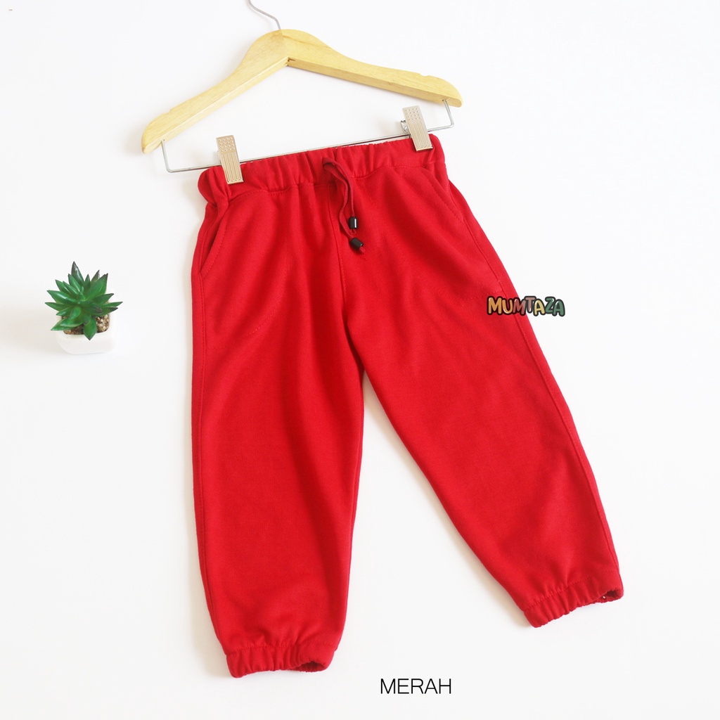 NO-RIB Celana Panjang Polos Anak TERRY 3XL 4XL 5XL 6XL |  Jogger Polos Anak |  Celana Unisex Anak Po