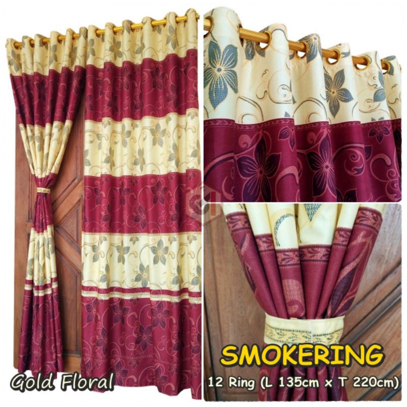 Gorden gold floral 12 ring