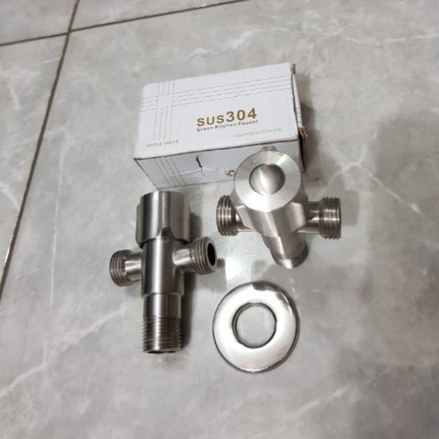 Kran T kloset stainless 304 anti karat