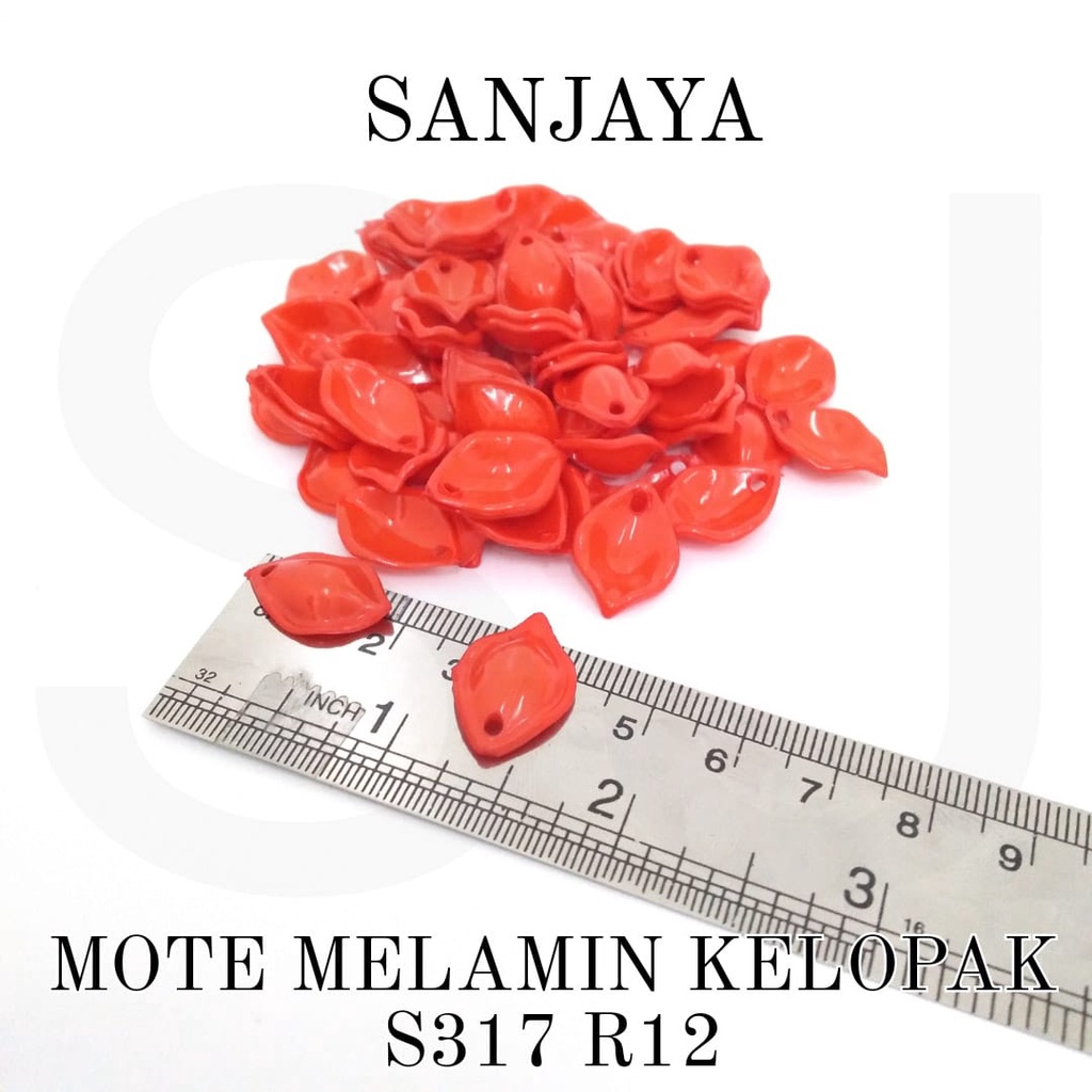 MOTE MELAMIN / MANIK KELOPAK DAUN / MANIK MELAMIN KELOPAK DAUN / MOTE MELAMIN KELOPAK S317