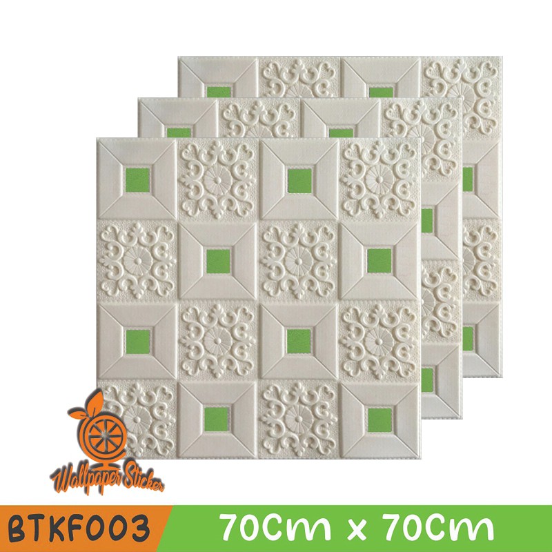 Wallpaper 3d Dinding 3D Foam Wallfoam Batik 35Cm X 70 Cm High  Hoas-3