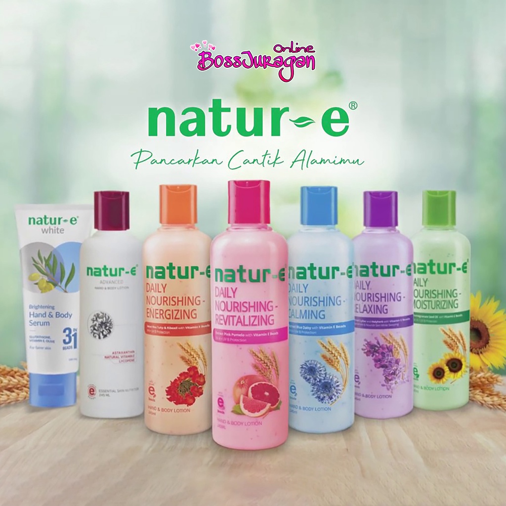 (BOSS) Natur-E Hand &amp; Body Lotion | Advanced - Revitalizing - Moisturizing - Hand Body Lotion 245ML