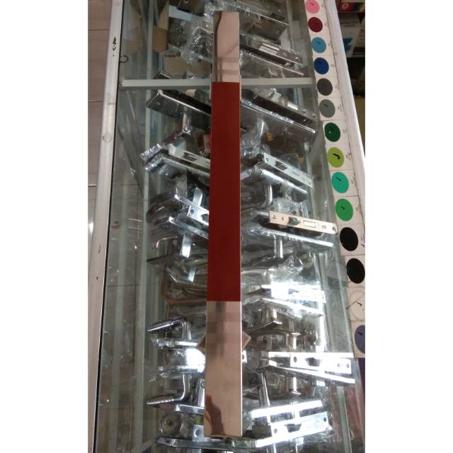 60 cm handle gagang pintu rumah pegangan minimalis stainless coklat