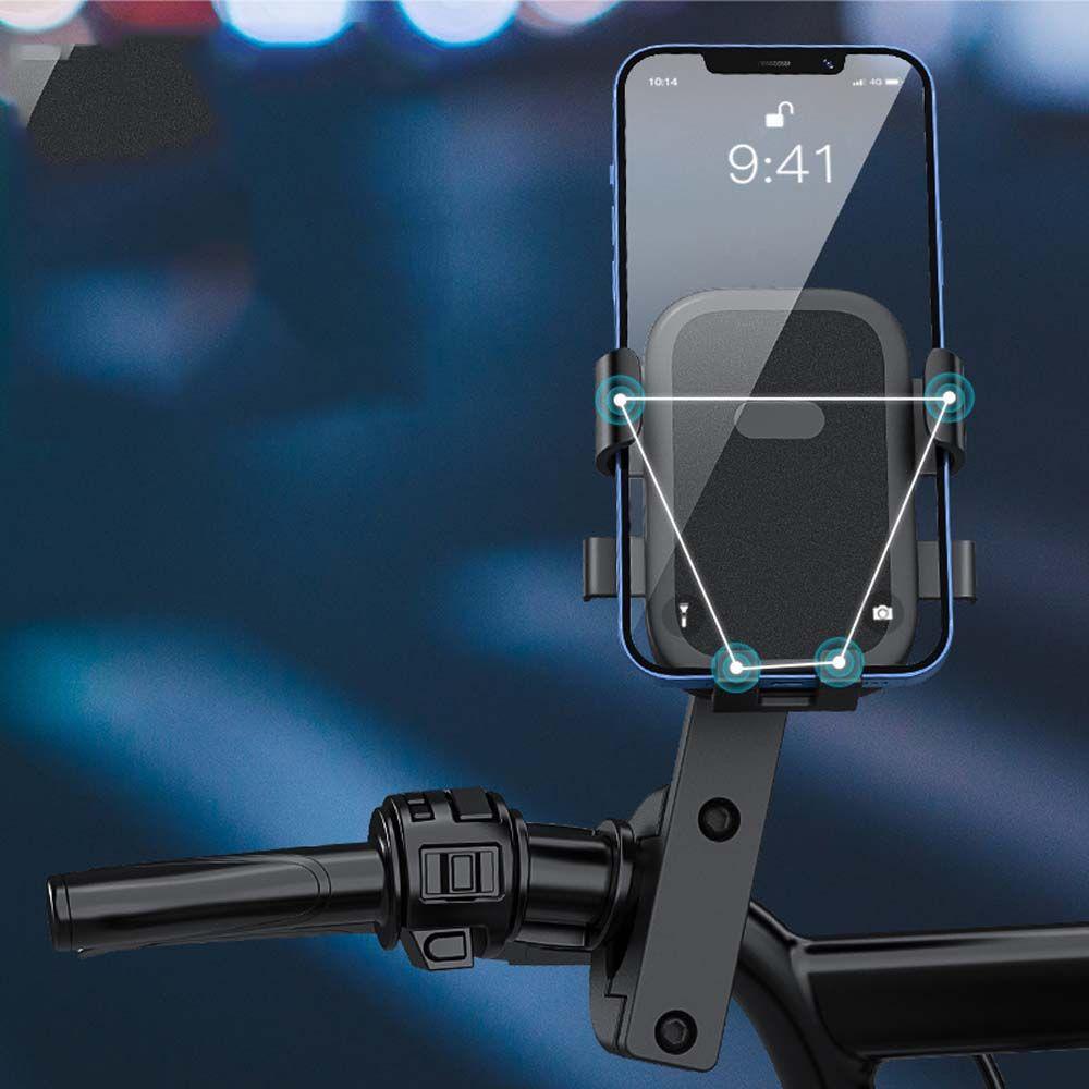 Lanfy Braket Telepon Kendaraan Elektrik Universal Waterproof Scooter GPS Sepeda Riding bicycle bracket