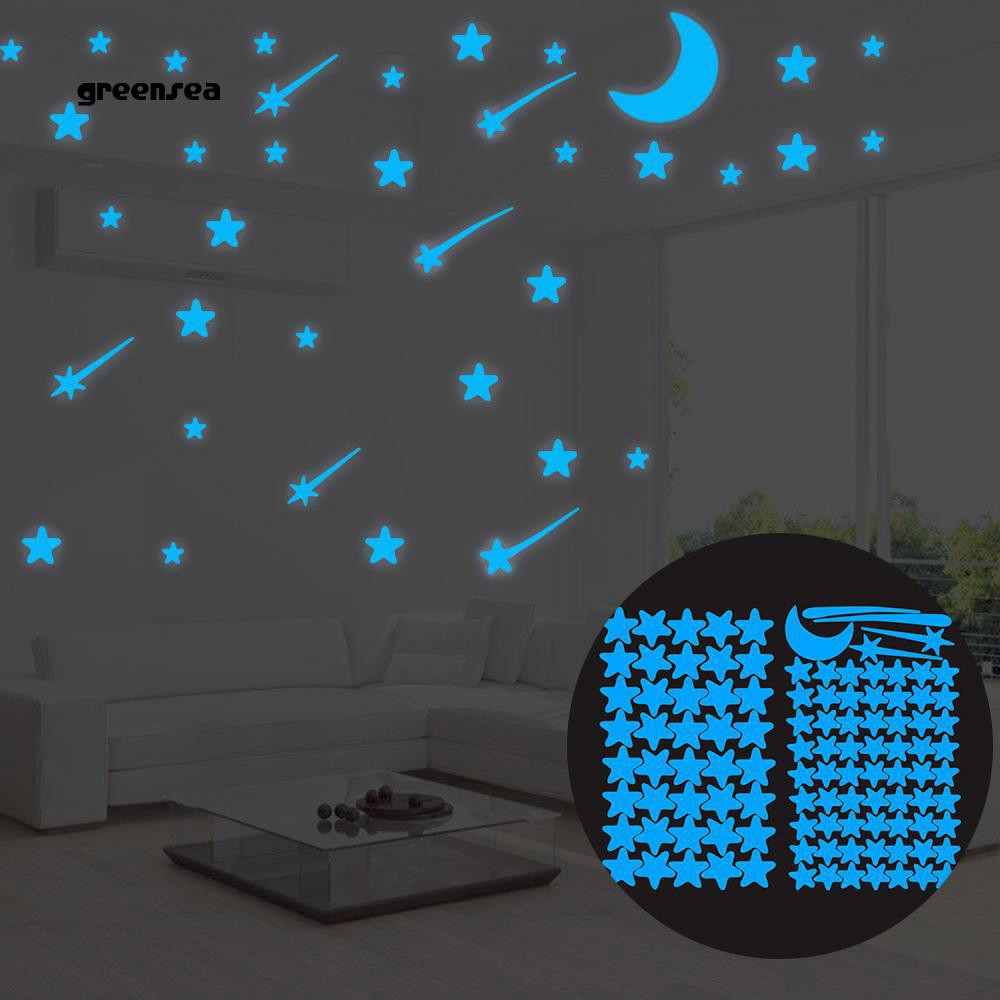 Greensea 108pcs Luminous Stars Glow In The Dark Ceiling Wall