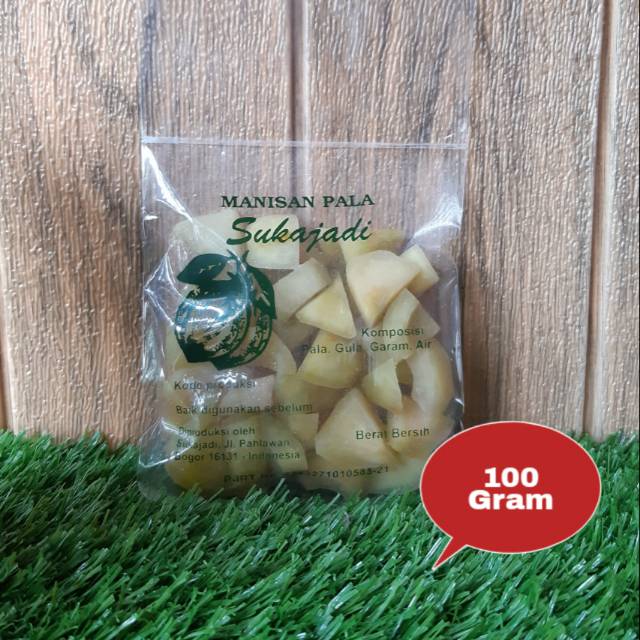 MANISAN PALA BASAH MANISAN PALA KHAS BOGOR MANISAN SUKAJADI 100 GRAM