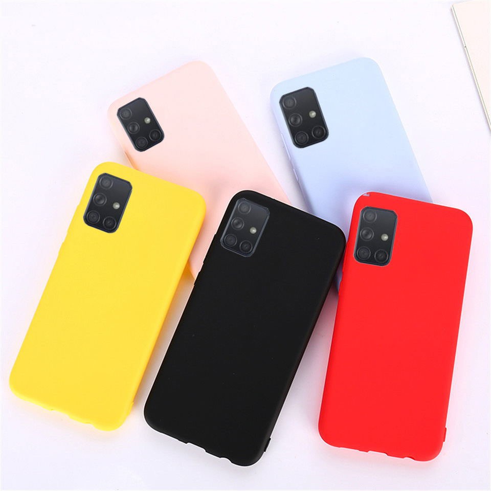 Samsung Galaxy A51 A71 S20 Pro S20 Ultra Candy Color Slim Thin Soft TPU Phone Case Cover-1