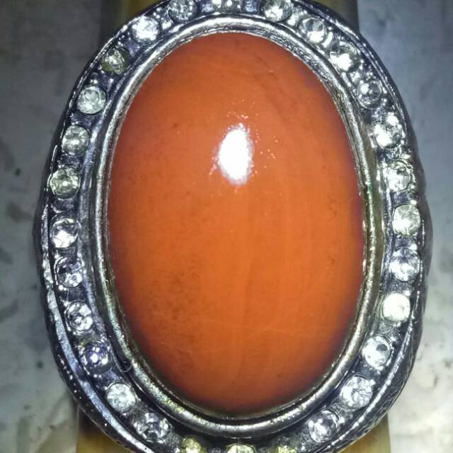 Batu akik merah hati ayam